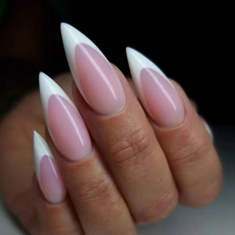 Simple Pure Desire White French Nails